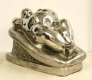 Contemporary Stainless Steel Little Goddess Table Sculpture by Jerry Soble 1990s