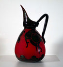 Le Verre Francais Prune Vessel Art Nouveau Acid Etched Cameo Glass Floral Design