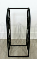 Mid Century Modern Arthur Umanoff Small Iron Wine Rack 1950s 1960s