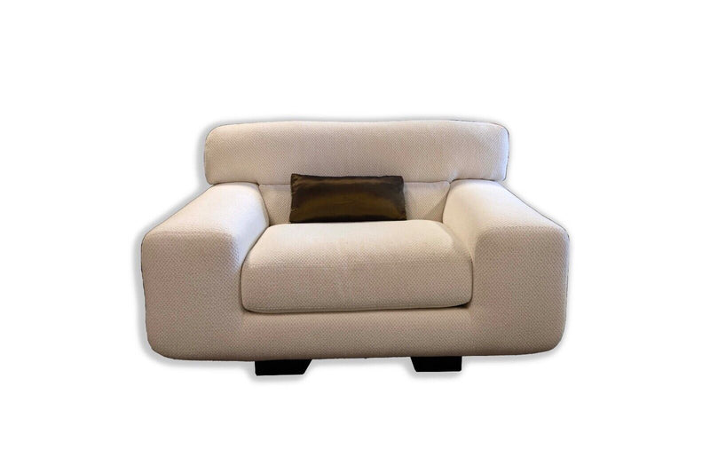 Contemporary Modern White Preview Furniture Corporation Sofa and Lounge Chair