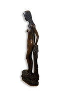 Art Deco Nouveau Modern Female Nude Bronze Decorative Figurative Sculpture