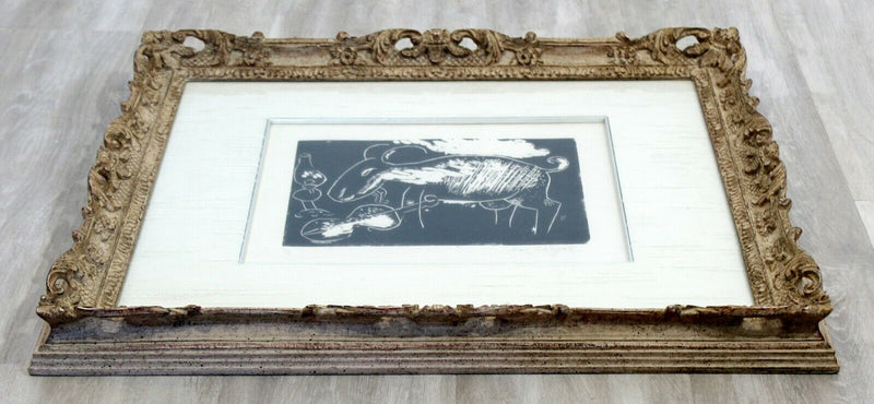 Ziege mit Geige a framed Woodcut by Marc Chagall signed and numbered   12/20