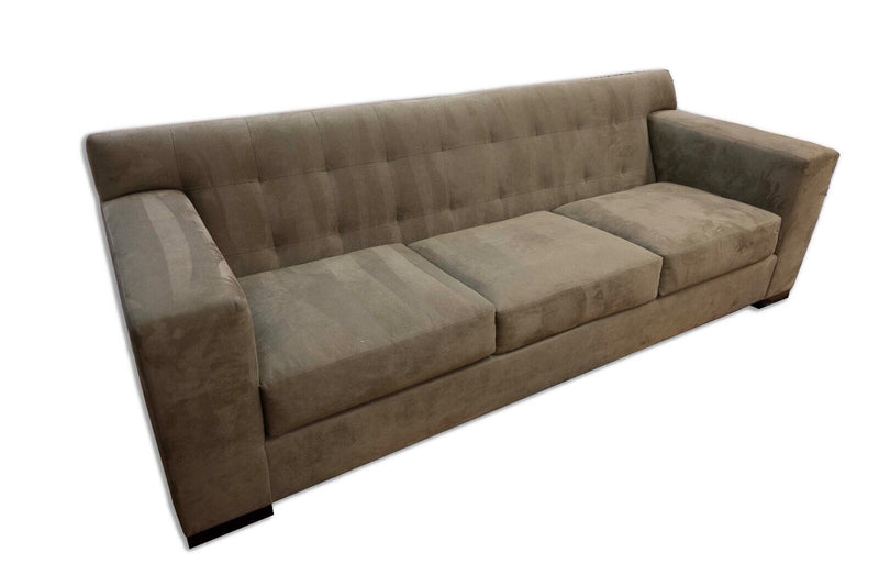 Interior Craft Suede Taupe Sofa Contemporary Modern