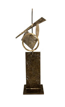 Contemporary Modern Stainless Steel Abstract Sculpture by Robert Hansen 39" H