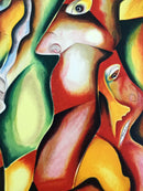 Contemporary Modernist Unframed Natures Roots Alexandra Nechita Signed Litho