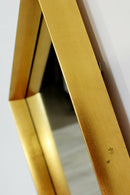 Mid Century Modern Hollywood Regency Gold Gilt Wall Mirror La Barge Diamond 60s