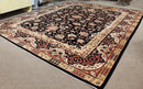 Mid Century Deco Traditional European Style Wool Blend Rectangle Area Rug Carpet