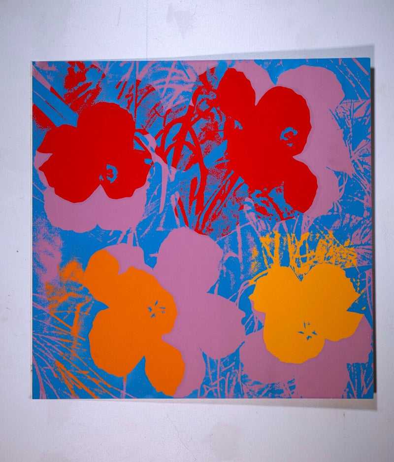 Andy Warhol Flowers (F. & S. II.66) Pop Art Silkscreen in Colors Poster 1970 UF