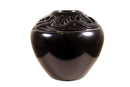Ernest and Marion Harrington Santa Fe Design Black Glass Vase