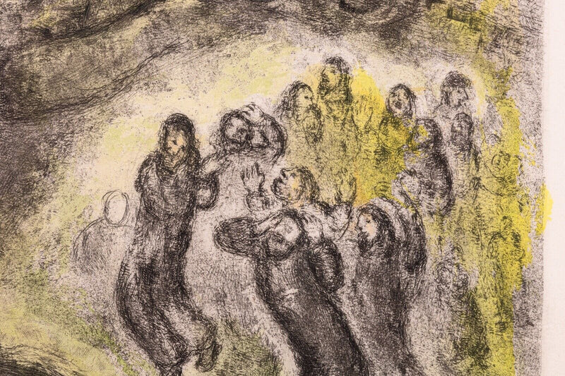 Marc Chagall David Montant La Colline des Oliviers (pl. 71) Signed Etching