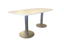 Arctic White Hi-Top Laminate Conference "Boat" Tables